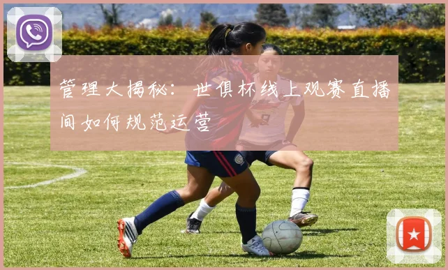 管理大揭秘:世俱杯线上观赛直播间如何规范运营